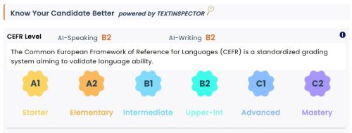 Text inspector API CEFR level integration with SaaS